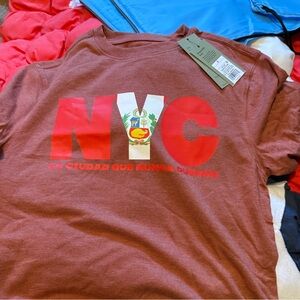 Small Tshirt Peru Flag in NYC letters in honor of NYC Fashion week